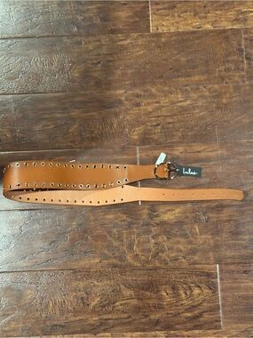 NWT Lulus Brown Studded Waist Belt